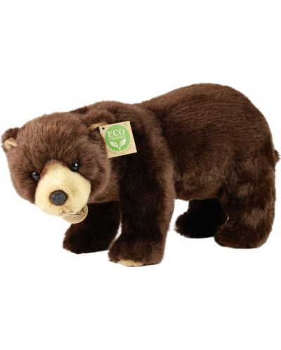 Плюшена играчка Rappa Еко приятели - Кафява мечка, стояща, 40 cm - 1