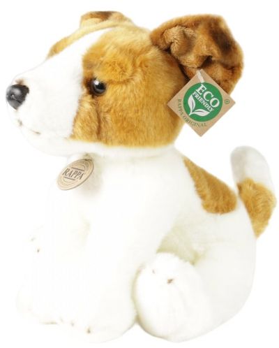 Плюшена играчка Rappa Еко приятели - Куче Джак Ръсел Териер, седнало, 30 cm - 2