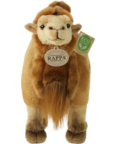 Плюшена играчка Rappa Еко приятели - Двугърба камила, стояща, 30 cm - 2