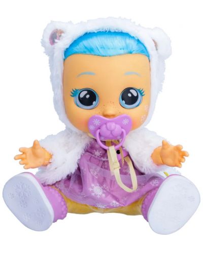 Плачеща кукла със сълзи IMC Toys Cry Babies - Кристал, болно бебе, лилаво и бяло - 4