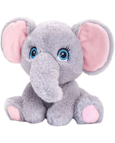 Плюшена играчка Keel Toys Keeleco Adoptable World - Слонче, 25 cm - 1