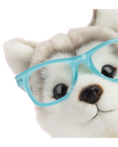 Плюшена играчка Studio Pets - Куче Хъски с очила, Улфи, 23 cm - 2