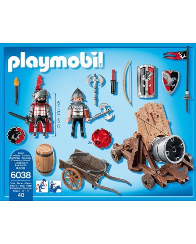 Комплект фигурки Playmobil Knights - Рицари - ястреби с артилерия - 4