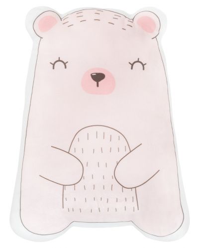 Плюшена възглавница-играчка KikkaBoo - Bear with me, розова - 1