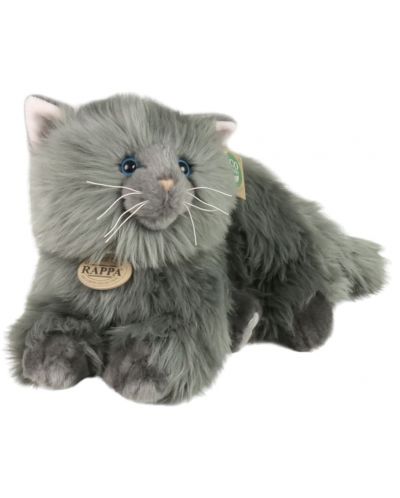 Плюшена играчка Rappa Еко приятели - Персийска котка, лежаща, 30 cm - 2