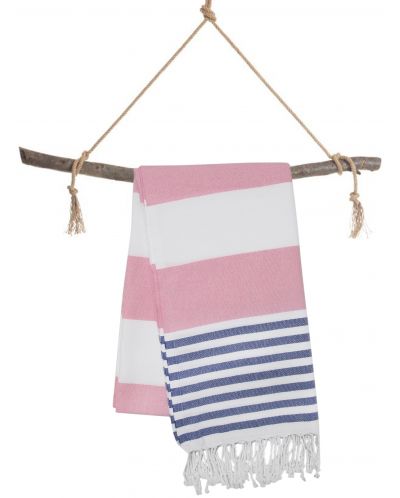 Памучна кърпа в кутия Hello Towels - New, 100 х 180 cm, синьо-розова - 3