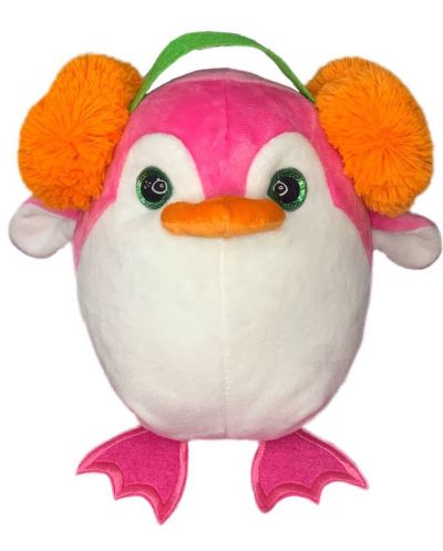 Плюшена играчка Fluffii - Пингвин с наушници - 1