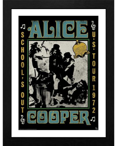 Плакат с рамка GB eye Music: Alice Cooper - School's out Tour - 1