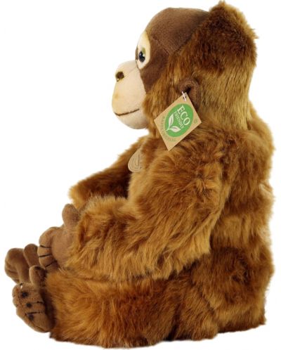 Плюшена играчка Rappa Еко приятели - Орангутан, седящ, 27 cm - 2
