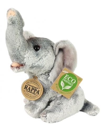 Плюшена играчка Rappa Еко приятели - Слон, 15 сm - 1
