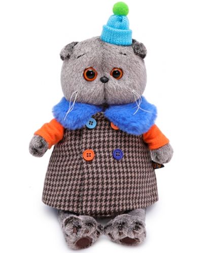 Плюшена играчка Budi Basa - Коте Басик с шарено палтенце, 25 cm - 1