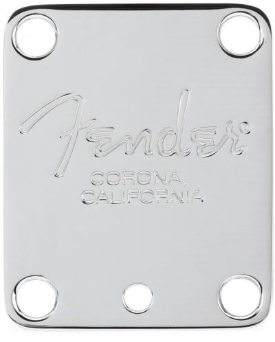Задна плоча Fender - American Series Neck Plate, сребриста - 3