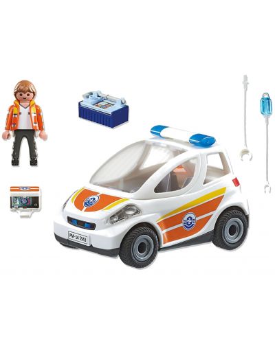 Комплект фигурки Playmobil City Action - Кола за спешна медицинска помощ - 3