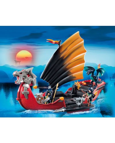 Комплект фигурки Playmobil - Боен кораб дракон - 2