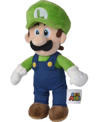Плюшена играчка Simba Toys Super Mario - Luigi, 30 cm - 1