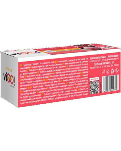 Пликове за замразяване viGО! - Premium, 1 l, 40 броя - 4