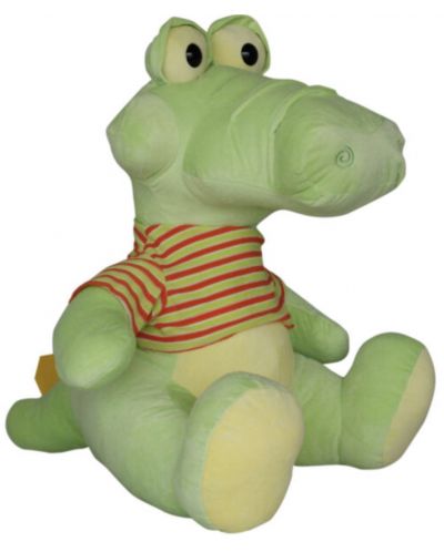 Плюшена играчка Амек Тойс - Крокодил с тениска, 60 cm - 1