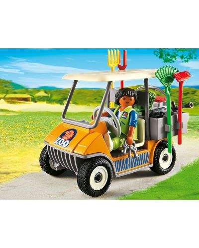 Комплект фигурки Playmobil City Life - Количка на пазач в зоопарк - 2