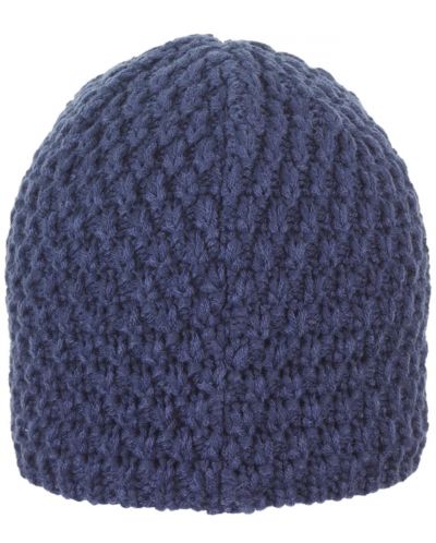 Плетена шапка с поларена подплата - 53 cm, 2-4 г, синя - 3