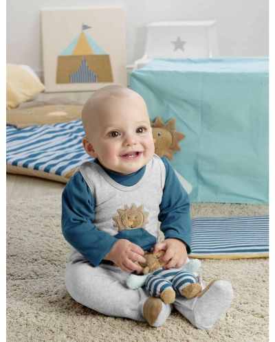 Плюшен бебешки комплект от 2 части Sterntaler - Лео, 62 cm, 4-5 месеца - 2
