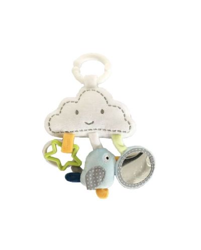 Плюшена бебешка играчка с дрънкалка KikkaBoo Clouds - 1