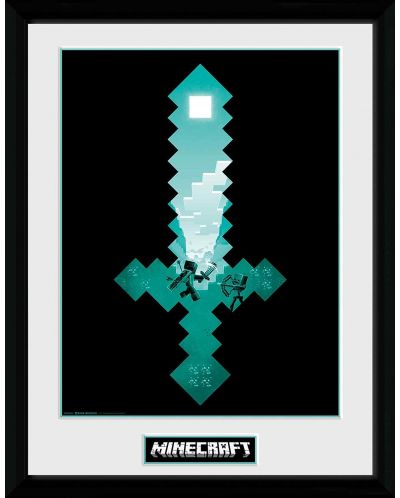 Плакат с рамка GB eye Games: Minecraft - Diamond Sword - 1