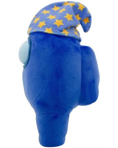 Плюшена фигура YuMe Games: Among Us - Blue Crewmate with Wizard Hat, 30 cm - 6