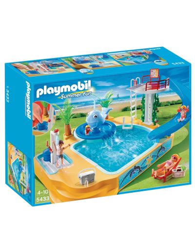 Конструктор Playmobil - Детски басейн с фонтан-кит