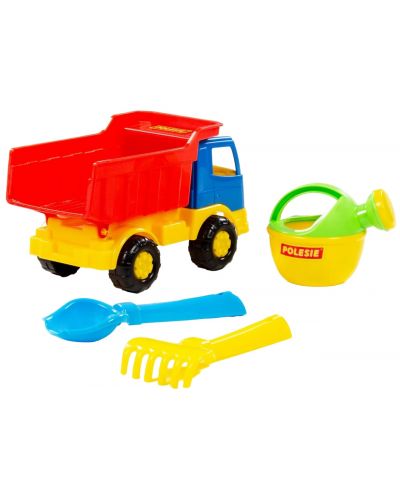 Плажен комплект Polesie Toys - Камион, 4 части, асортимент - 4