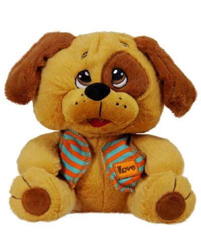 Плюшена играчка Амек Тойс - Куче с елече, 22 сm - 1