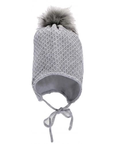 Плетена зимна шапка Sterntaler - 51 cm, 18-24 м, сива - 2