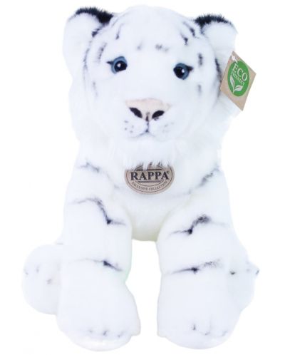 Плюшена играчка Rappa Еко приятели - Бял тигър, стоящ, 30 cm - 1