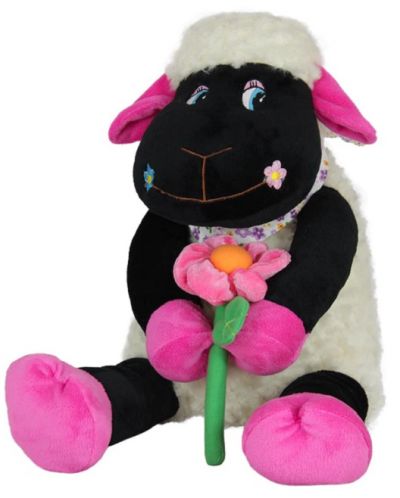 Плюшена играчка Амек Тойс - Овца с цвете, 23 сm - 1