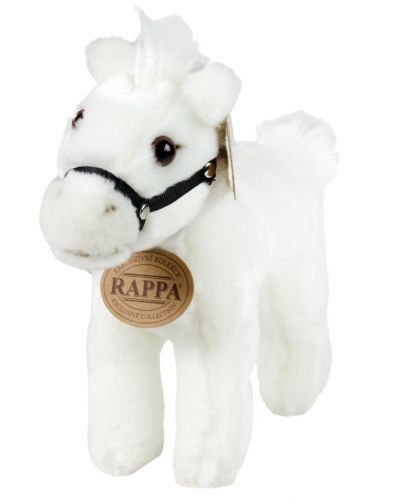 Плюшена играчка Rappa Еко приятели - Бяло конче, изправено, 20 cm - 1