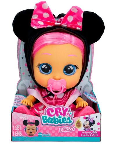 Плачеща кукла със сълзи IMC Toys Cry Babies Dressy - Мини - 1