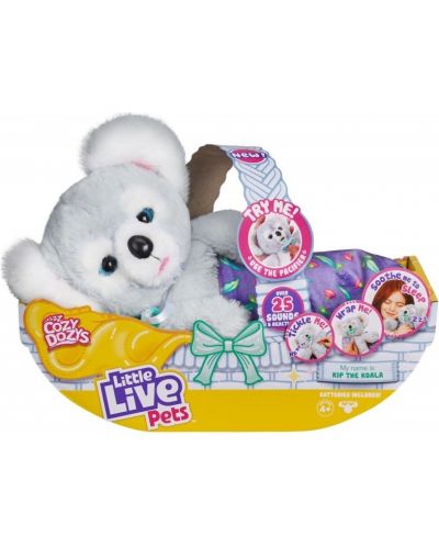 Плюшена играчка Moose Little Live Pets - Интерактивна коала, Cozy dozys - 1