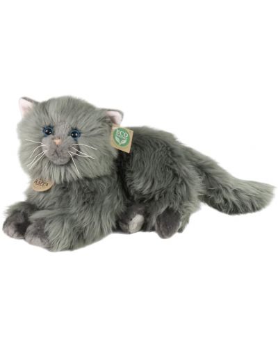 Плюшена играчка Rappa Еко приятели - Персийска котка, лежаща, 30 cm - 1