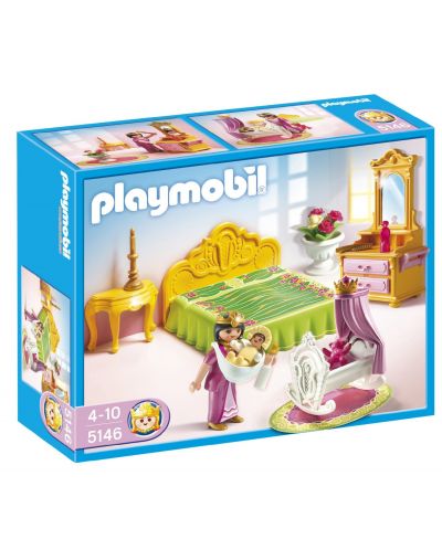 Комплект фигурки Playmobil - Кралска бебешка люлка