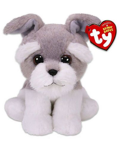 Плюшена играчка TY Toys Beanie Babies - Кученце Harper, сиво, 15 cm - 1