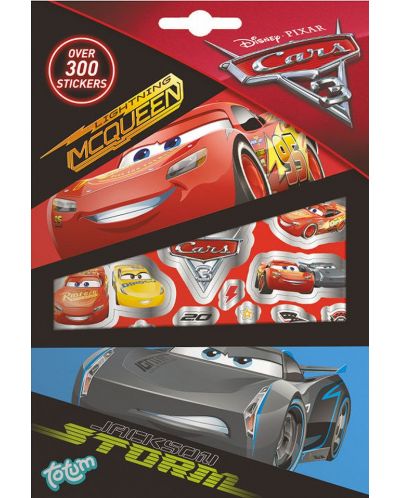 Книжка със стикери Cars 3 - 300 бр