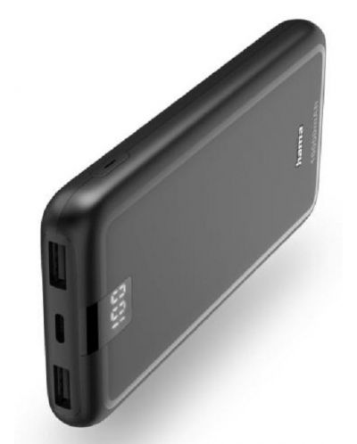 Портативна батерия Hama - 201710, 20000 mAh, черна - 1