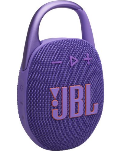 Портативна колонка JBL - Clip 5, лилава - 1