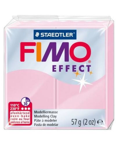 Полимерна глина Staedtler Fimo Effect - 57g, розова - 1