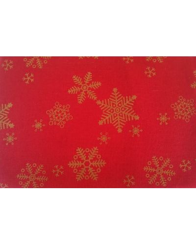 Покривка Duratex - Снежинки, 120 x 140 cm, червена - 1