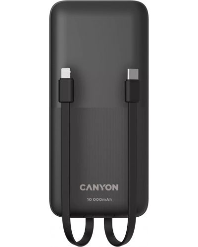 Портативна батерия Canyon - PB-1010, 10000 mAh, черна - 2