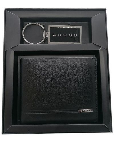 Подаръчен комплект Cross Classic Century - Портфейл и ключодържател, черен - 1