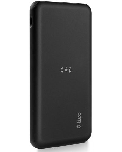 Портативна батерия ttec - PowerSlim Pro W, 10000 mAh, черна - 2