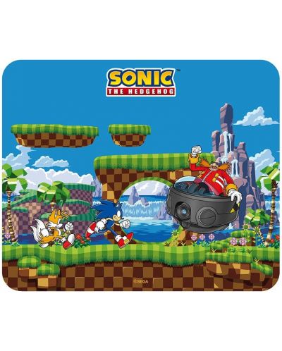 Подложка за мишка ABYstyle Games: Sonic The Hedgehog - Sonic, Tails & Dr. Robotnik - 1