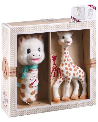 Подаръчен комплект Sophie la Girafe - Жирафчето Софи и плюшена дрънкалка - 1