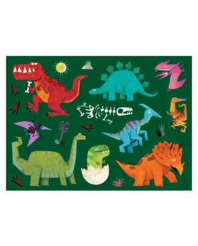 Постер за оцветяване Crocodile Creek - Динозавър, с 8 пастела - 3